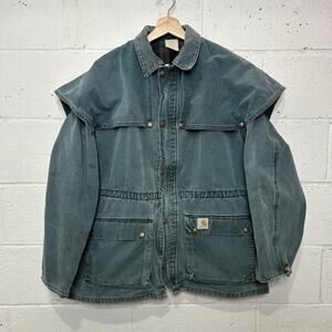 Vintage Carhartt Duster Cape Coat Jacket “Hunter Green”